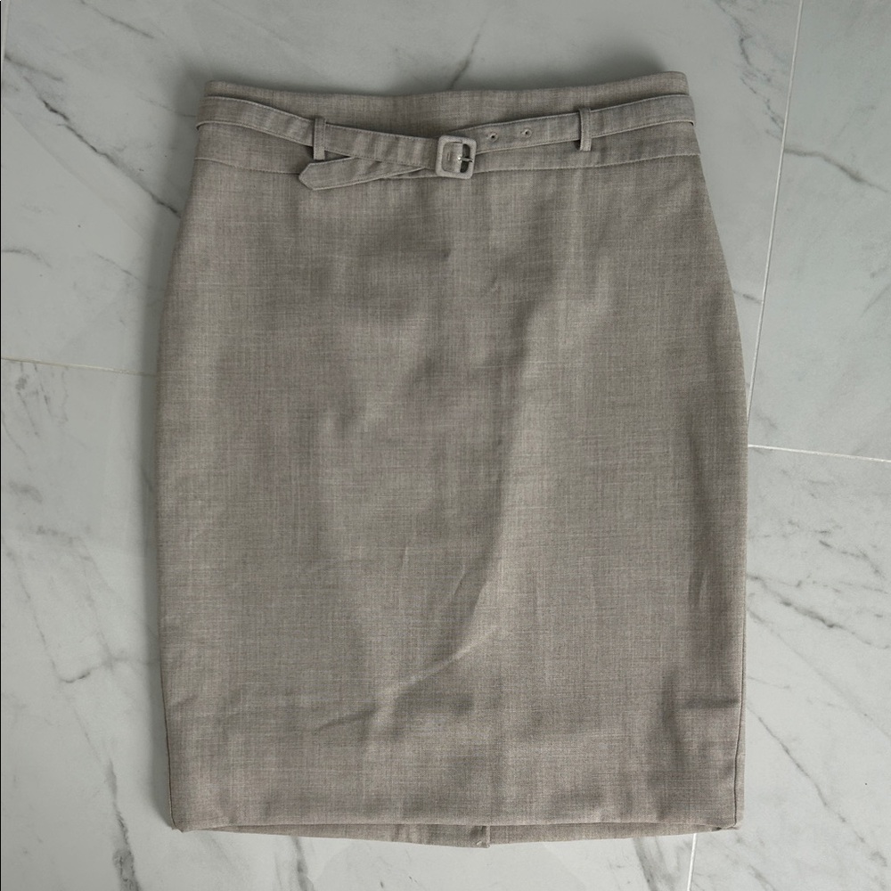 Ann Taylor Classic Gray Pencil Skirt